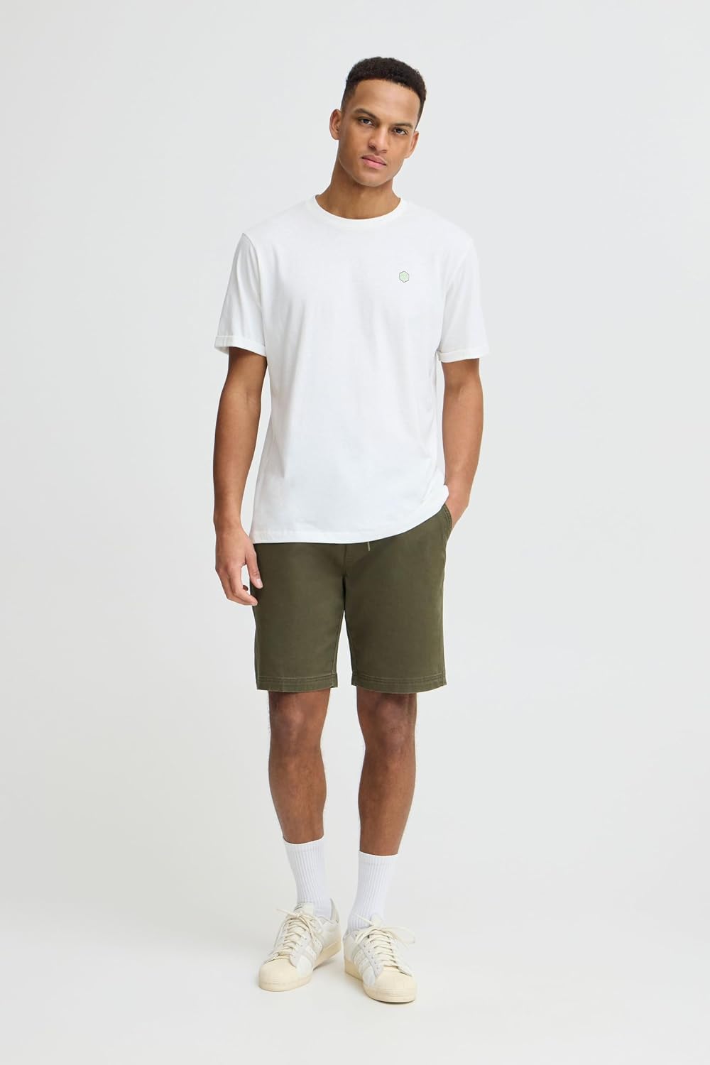 Blend BHEdnan Pantaloncini chino da uomo, in misto cotone - immagine 4