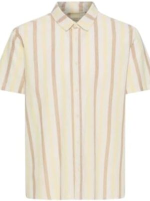 Blend Herren Streetwear T-Shirt BHABAN Shirt Stripe, XXL, Lemon Meringue