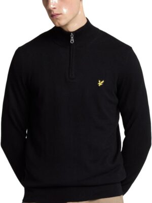 Lyle & Scott Uomo Maglia con Cerniera