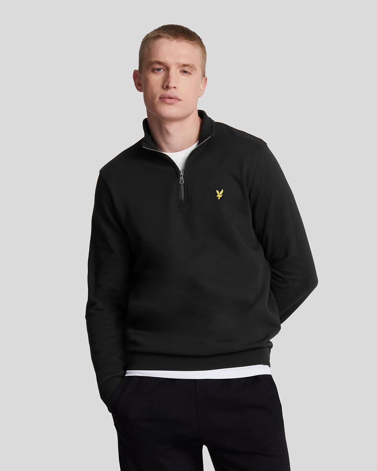 Lyle & Scott Felpa Loopback con zip - immagine 7