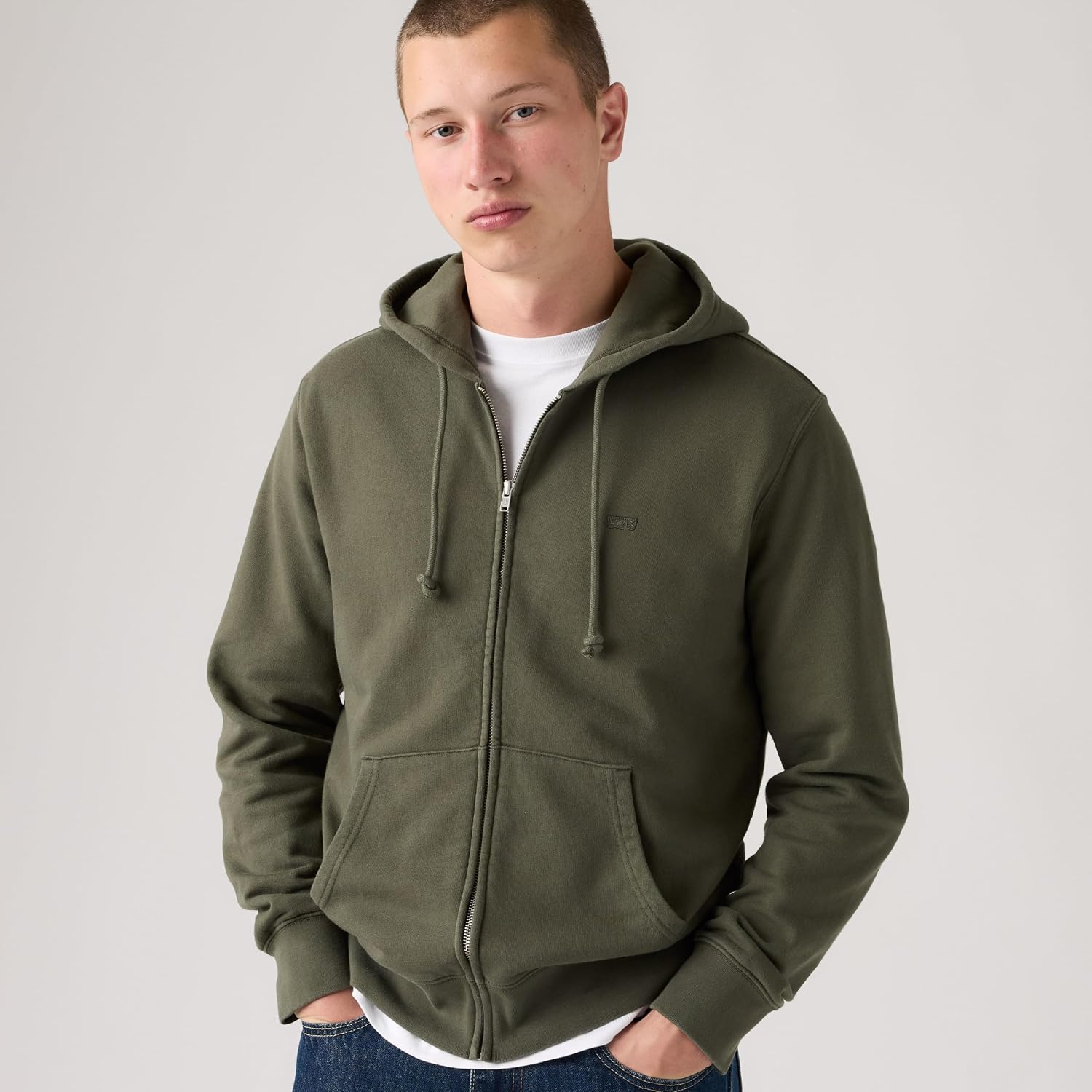Levi's Uomo Giacca in Felpa Original in Cotone con Cappuccio - immagine 3