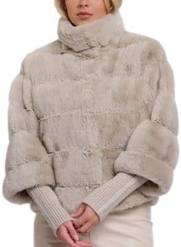 Rino & Pelle Giacca con polsini a costine pelliccia sintetica Feline 7002611