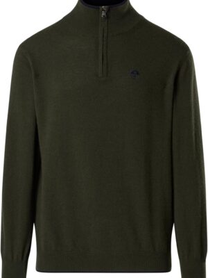 NORTH SAILS Maglione Uomo Mezza Zip in Misto Cashmere e Lana