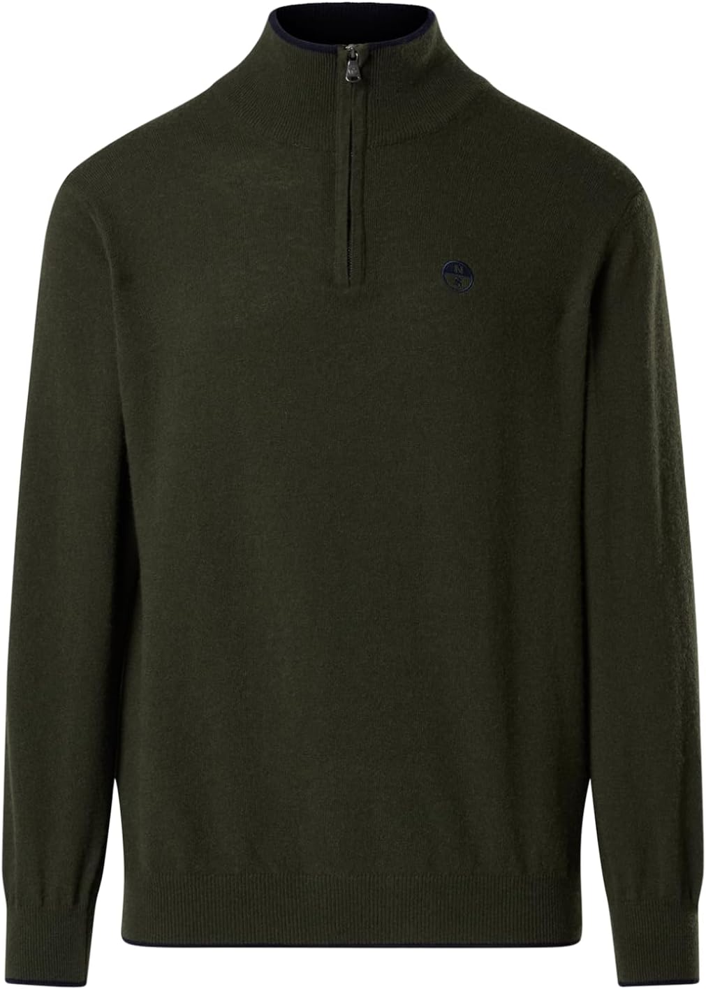 NORTH SAILS Maglione Uomo Mezza Zip in Misto Cashmere e Lana