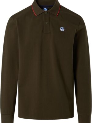 NORTH SAILS Polo Uomo a Maniche Lunghe in Cotone Biologico